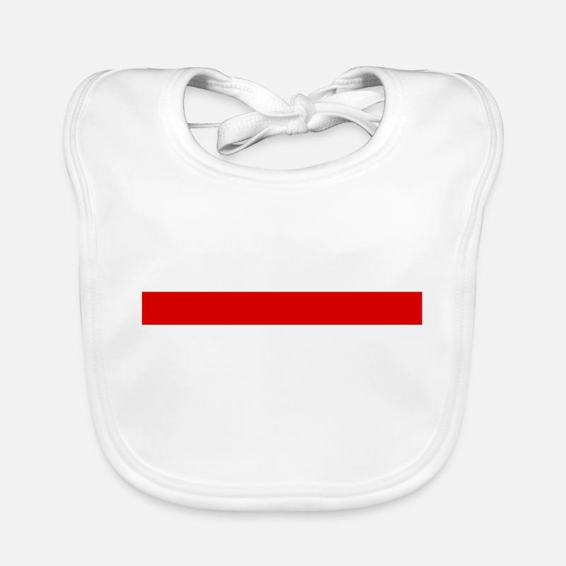 Drapeau Pologne - Drapeau Polska Bavoir bio Bébé