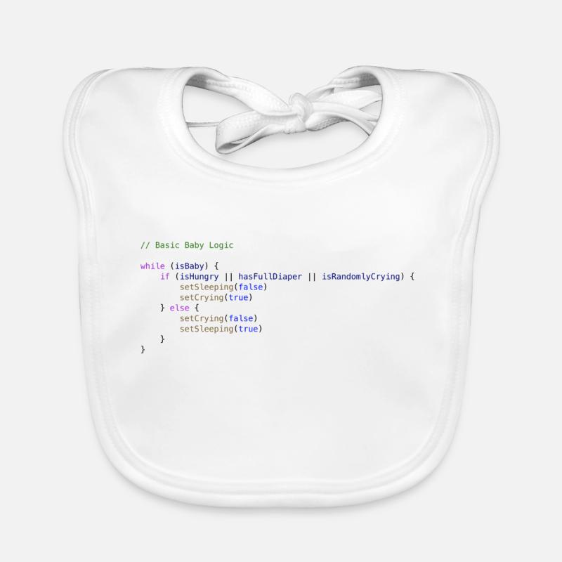 Programmierer Entwickler Baby Logik Schlaf Baby Bio-Lätzchen