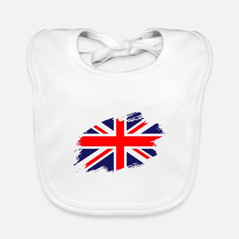Drapeau britannique Bavoir bio Bébé
