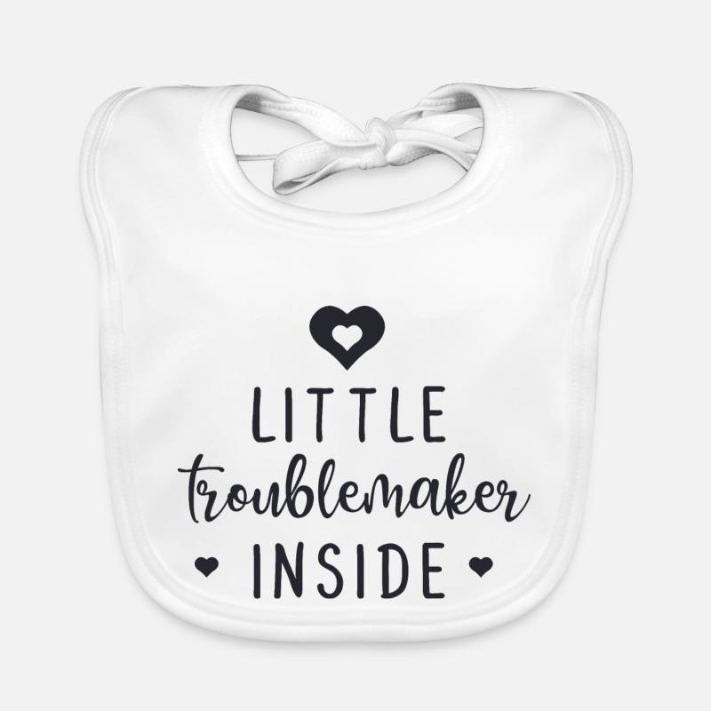 Little Troublemaker Inside Baby Bio-Lätzchen