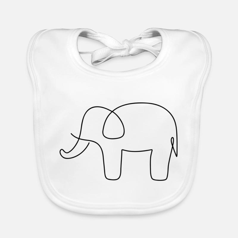 Elefant Baby Bio-Lätzchen