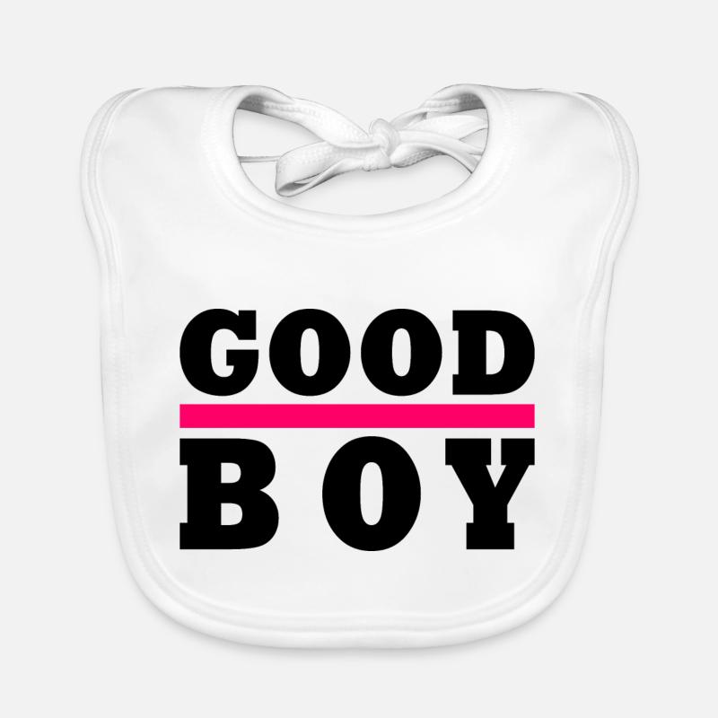 Good boy - Baby Bio-Lätzchen - Weiß