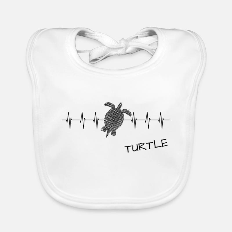 Turtle Schildkröte Baby Bio-Lätzchen