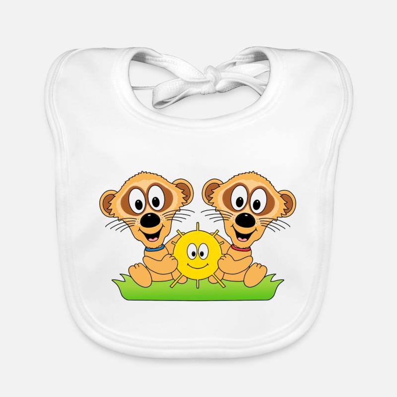 ERDMÄNNCHEN - SOMMER - SONNE - SONNENSCHEIN - LOVE Baby Bio-Lätzchen