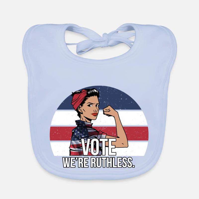 vote we are ruthless Baby Bio-Lätzchen
