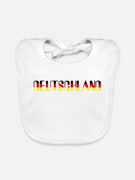 Allemagne SSR - Bavoir bio Bébé - blanc - Devant