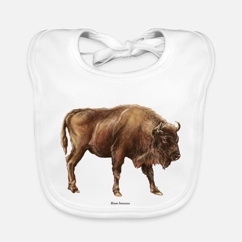 Bison d’europe Bavoir bio Bébé