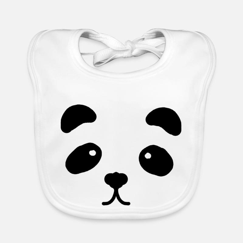 Süßes Pandagesicht Baby Bio-Lätzchen
