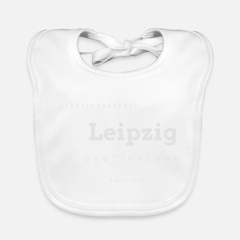Ville préférée Leibzig Coordonner les souvenirs Bavoir bio Bébé