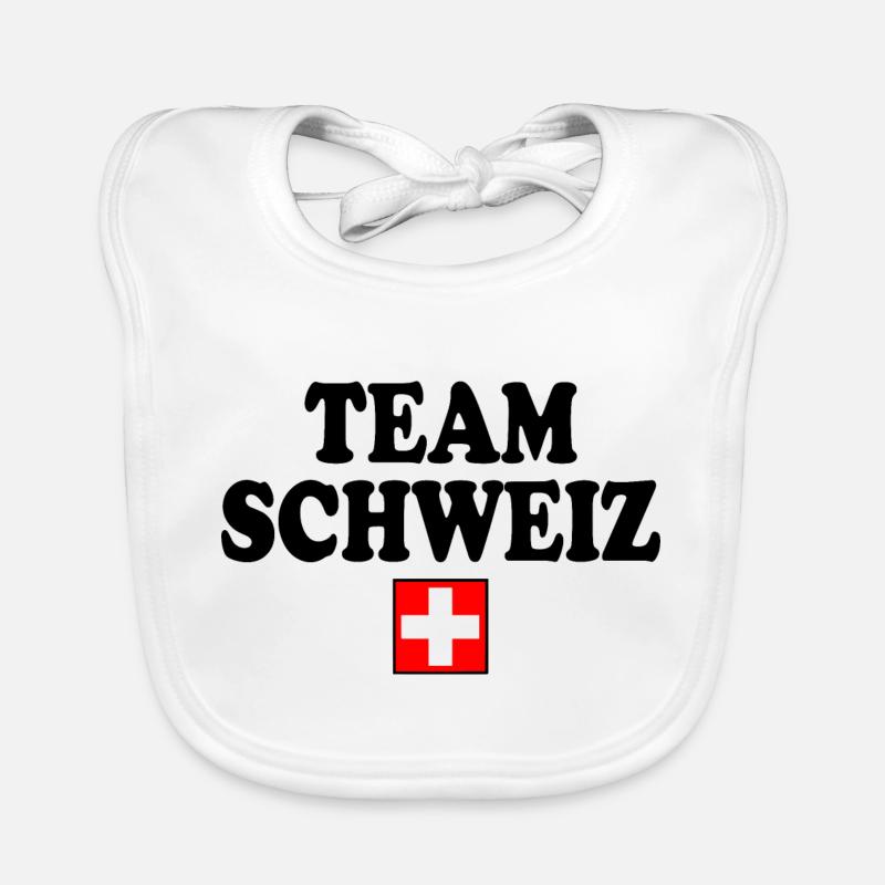 Team schweiz Baby Bio-Lätzchen