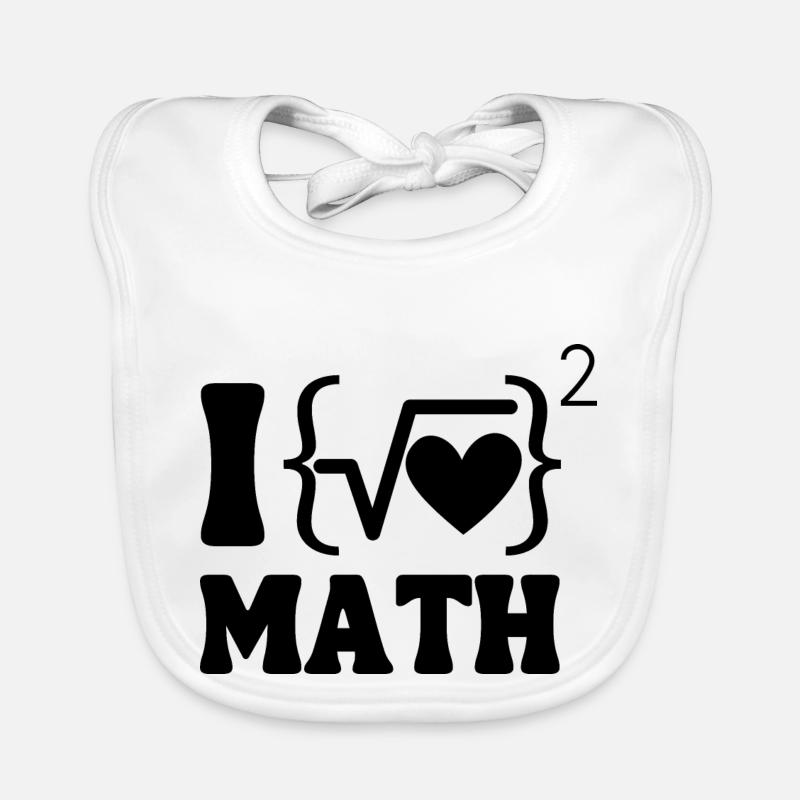 J’adore les maths Bavoir bio Bébé