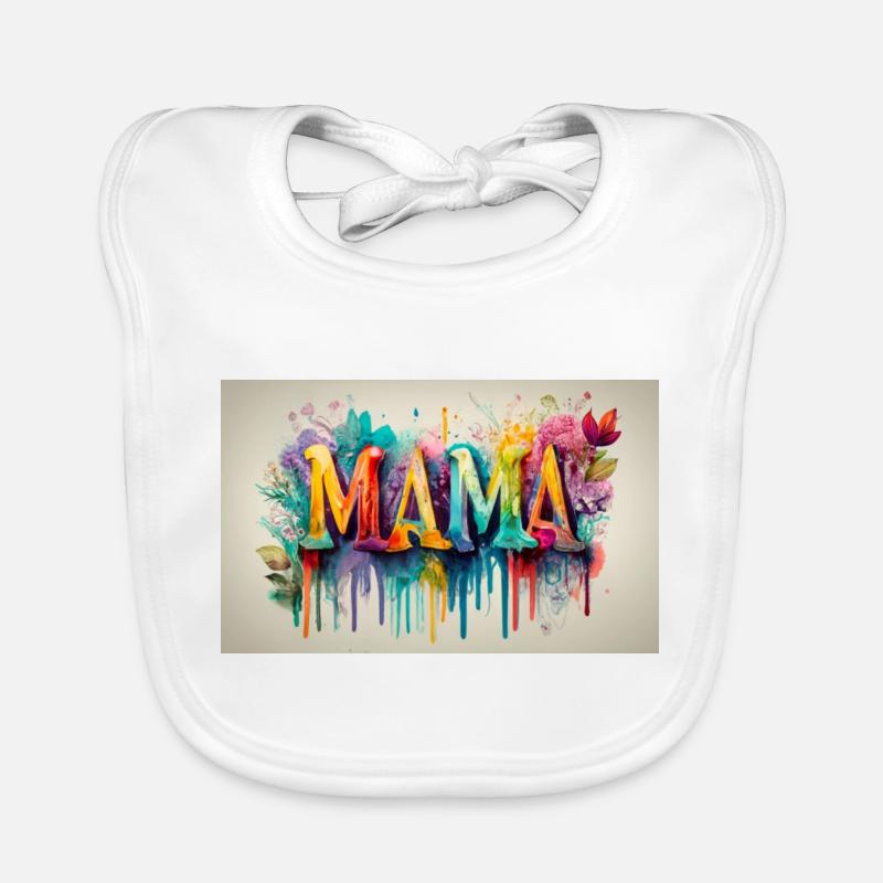 MAMA Farbe Baby Bio-Lätzchen