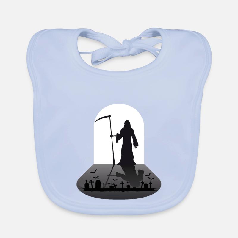 Faucheuse Sensenmann Bavoir bio Bébé