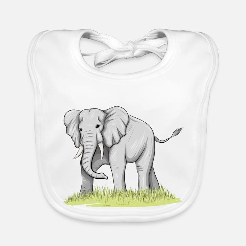 Elefant Baby Bio-Lätzchen