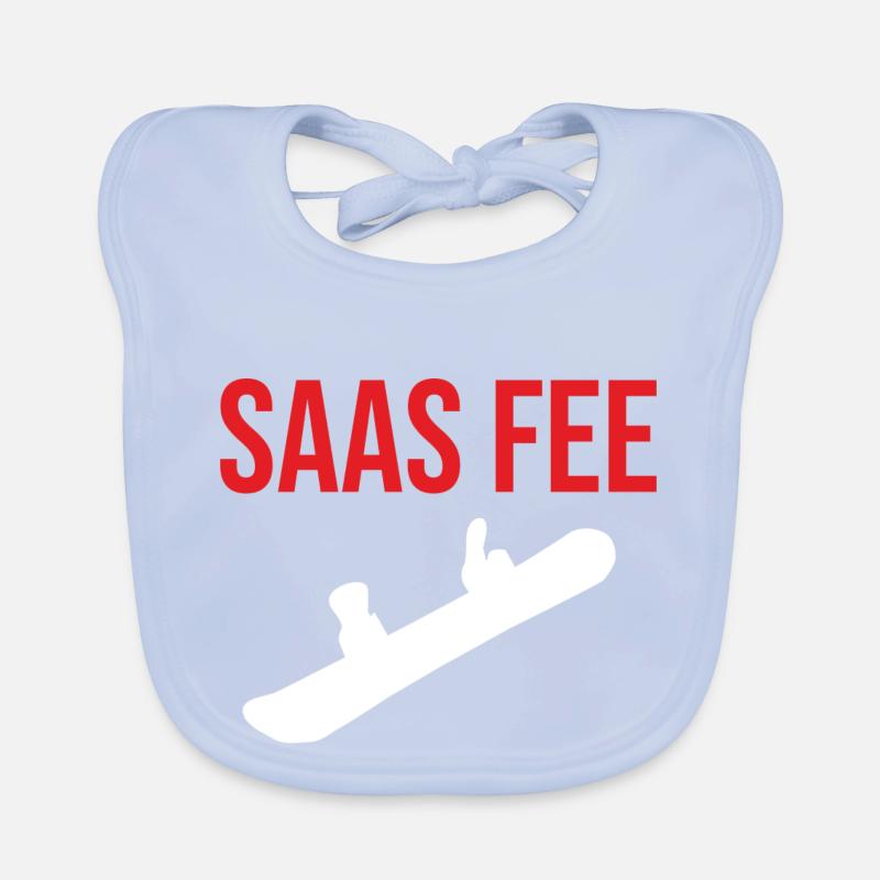 Saas Fee Snowboard Pullover für Snowboard Fee Baby Bio-Lätzchen