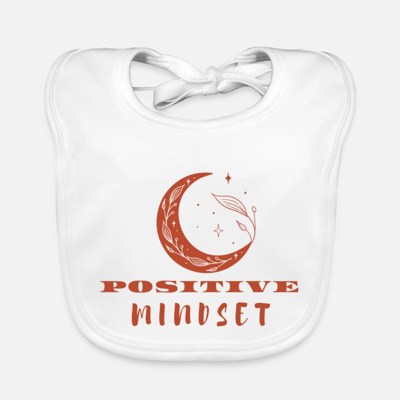Positive Mindset - Positive Thinking Organic Baby Bibs