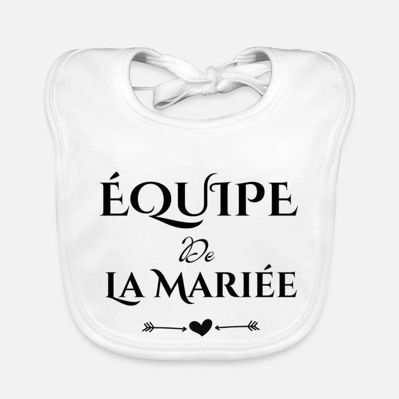 équipe de la mariée-team de la mariée Bavoir bio Bébé