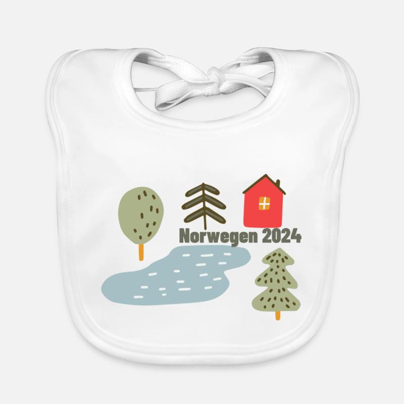 Norvège 2024 Bavoir bio Bébé