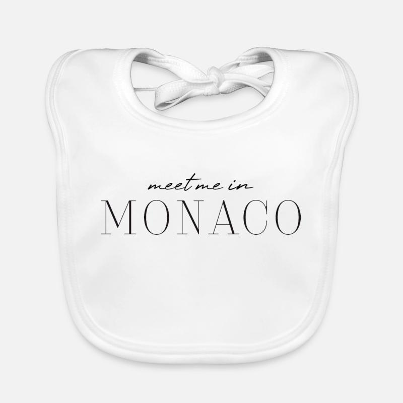 Monaco Glamour Maglietta Bavaglino ecologico per neonato