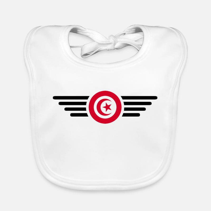 Tunisia Style Design T-Shirt Organic Baby Bibs