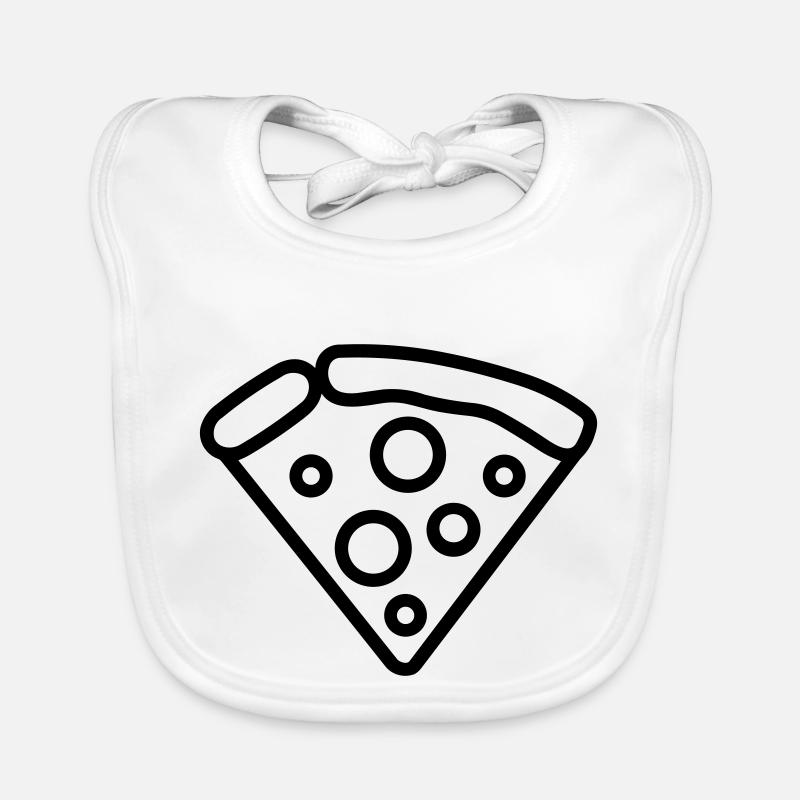 Pizzastück Baby Bio-Lätzchen