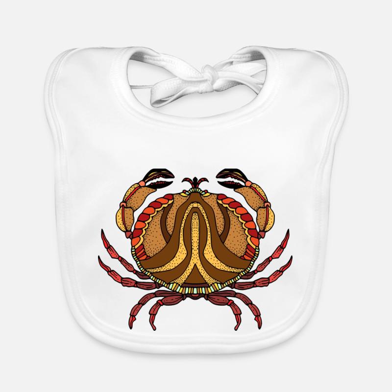 Crabe Bavoir bio Bébé