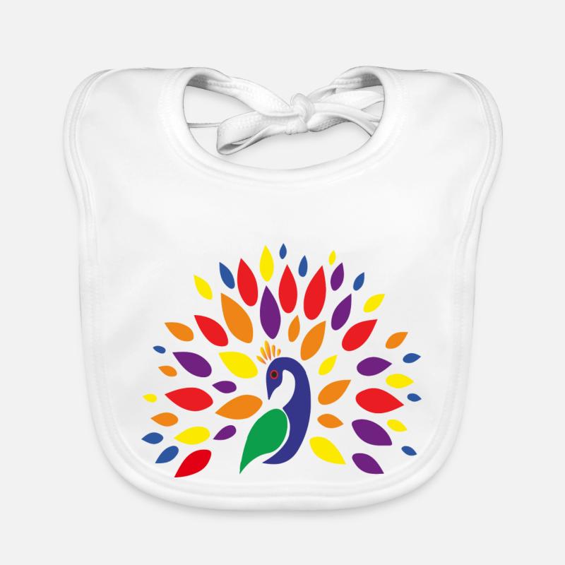 Pfau Baby Bio-Lätzchen