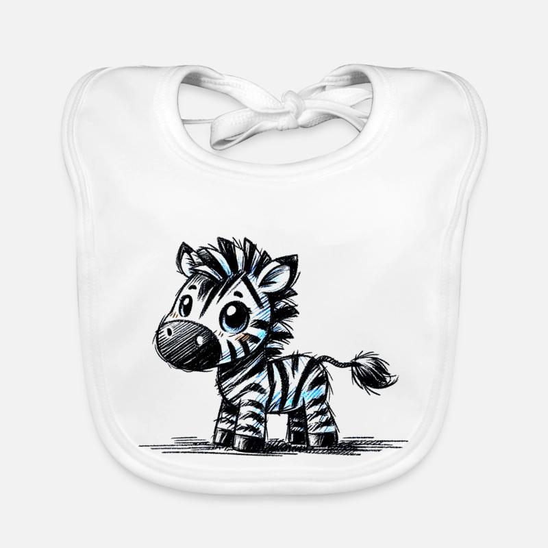 Zebra Organic Baby Bibs