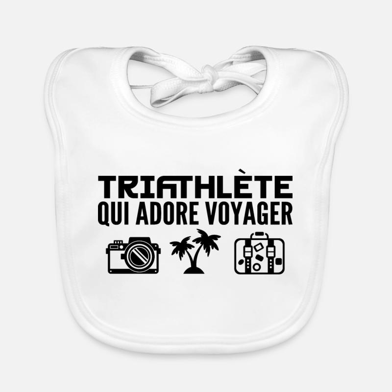 Voyageurs & Triathlètes : Passion & Découverte Bavoir bio Bébé