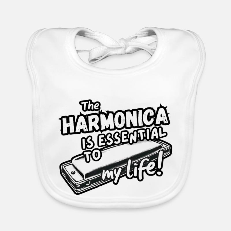 Harmonica Is Essential Bavoir bio Bébé