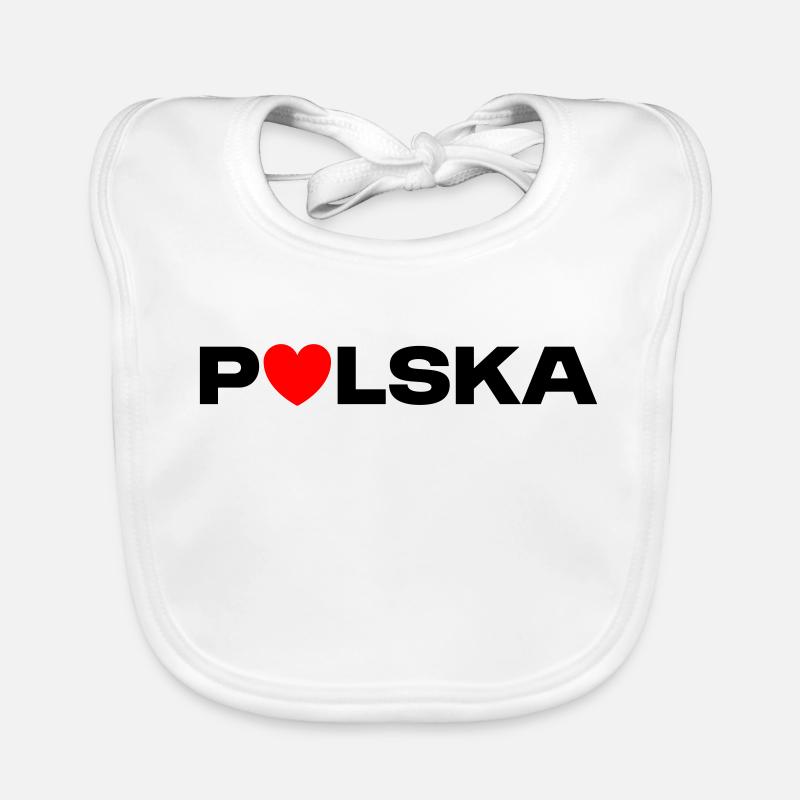 LOVE POLSKA Geschenk Baby Bio-Lätzchen