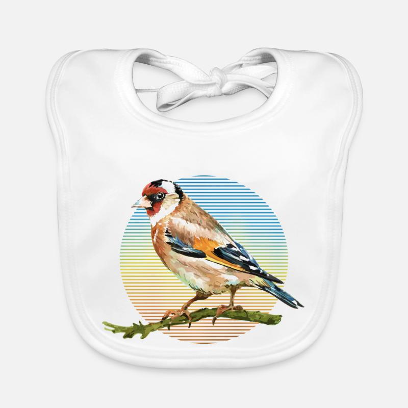 Oiseau coloré Bavoir bio Bébé