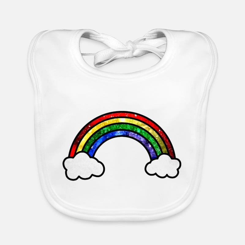 Cosmic Rainbow Organic Baby Bibs
