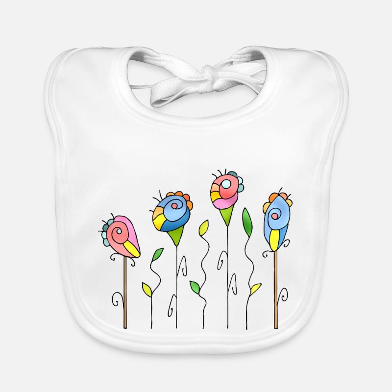 Fleur Bavoir bio Bébé
