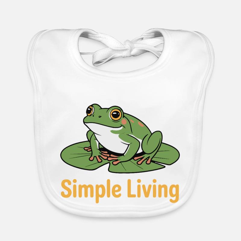 LES CRAPAUDS, LA VIE SIMPLE Bavoir bio Bébé