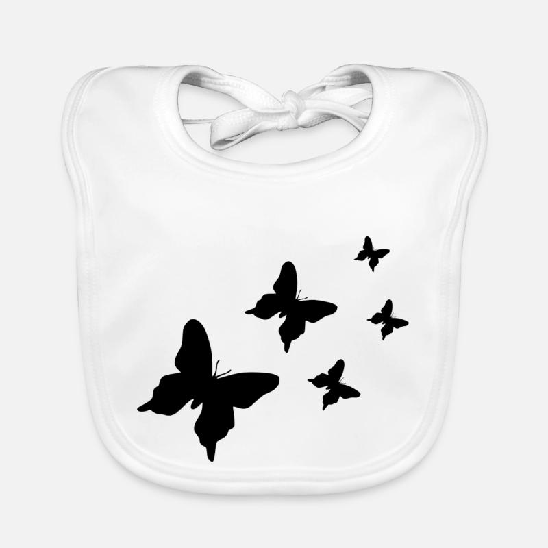 Papillons Bavoir bio Bébé