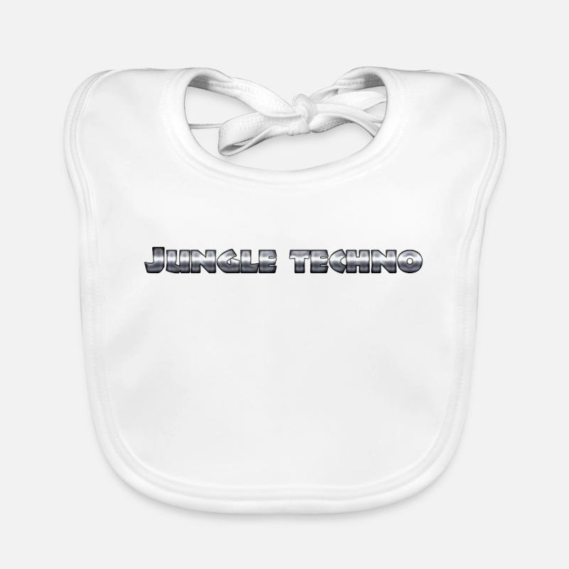 Lebendiger Dschungel-Techno-Druck Baby Bio-Lätzchen
