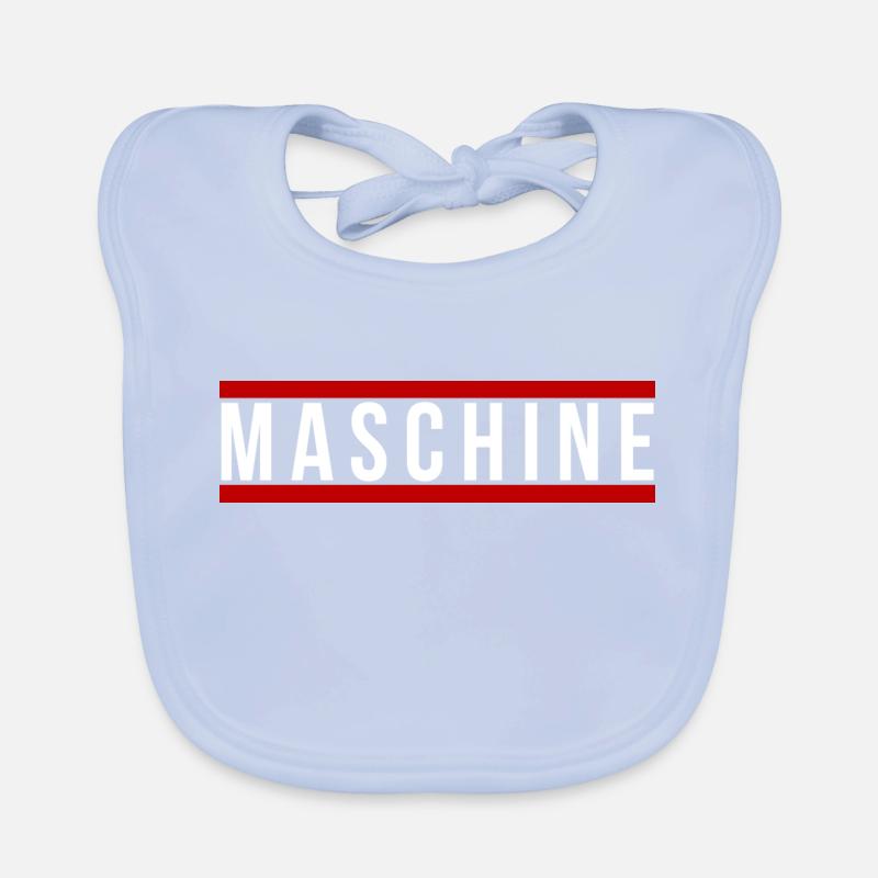 Maschine front Baby Bio-Lätzchen
