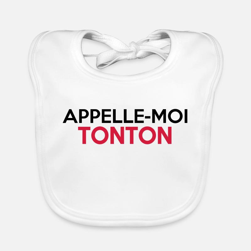 APPELLE-MOI TONTON Bavoir bio Bébé