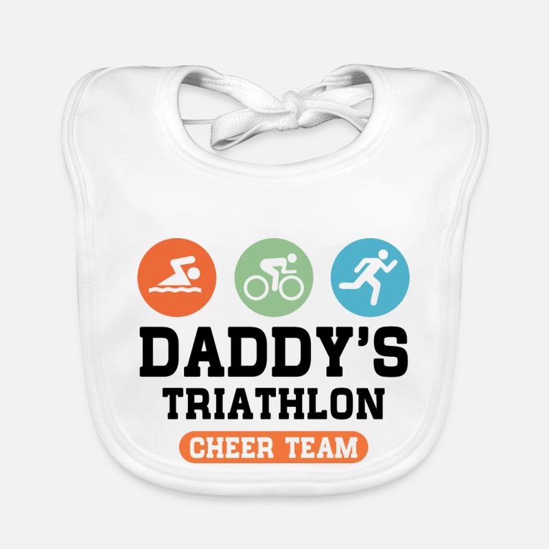 Triathlon Cheer Team Organic Baby Bibs