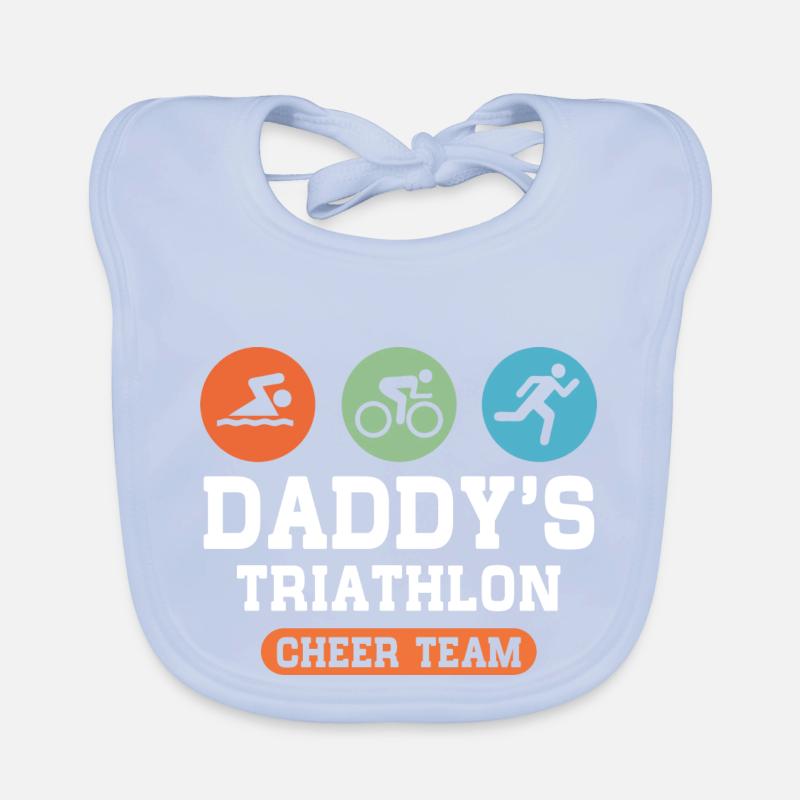 Triathlon Daddy Baby Bio-Lätzchen