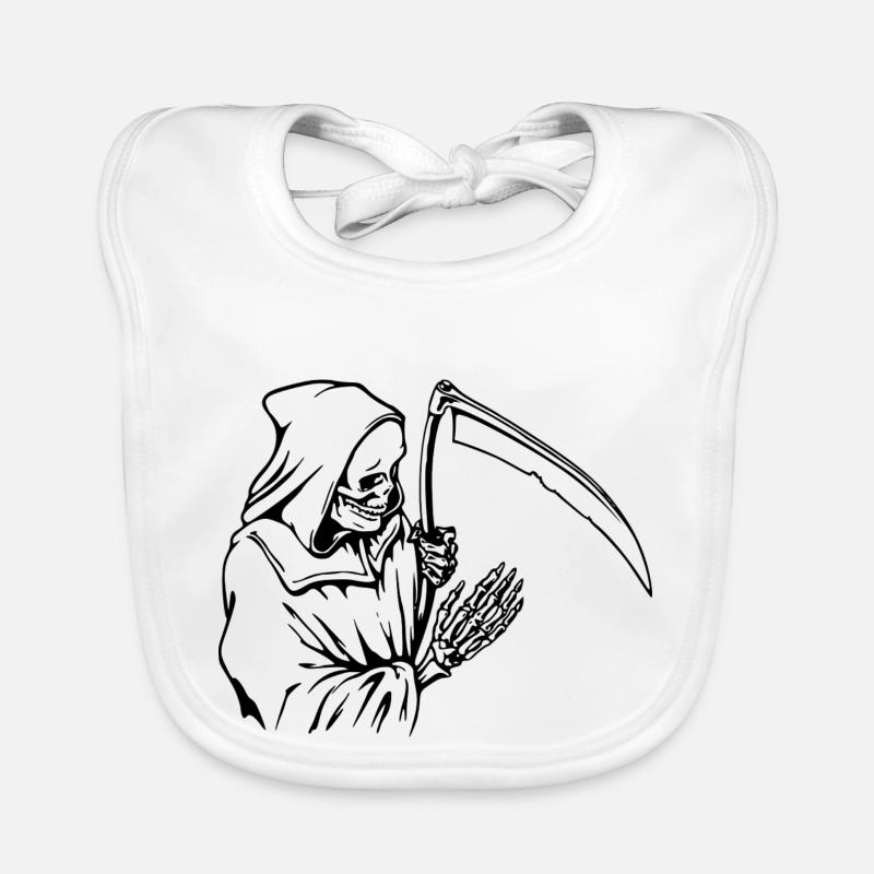 skeleton skelett bones knochen skull schaedel114 Baby Bio-Lätzchen