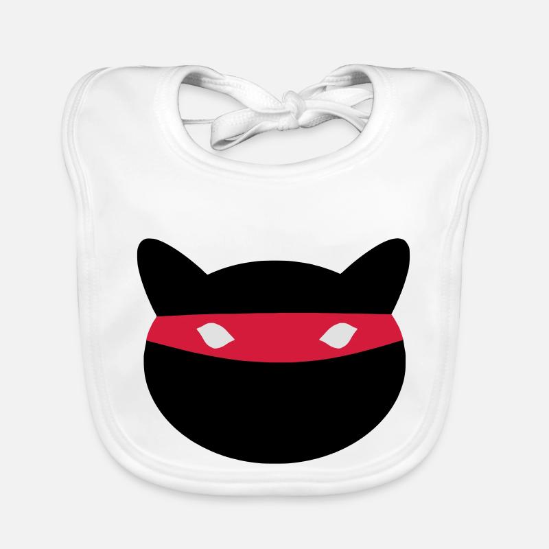 Ninja Katze Baby Bio-Lätzchen