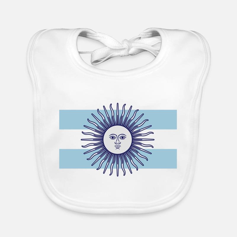 Drapeau argentin Bavoir bio Bébé