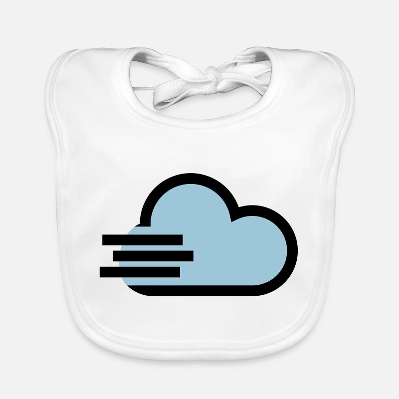 Windy weather icon Organic Baby Bibs