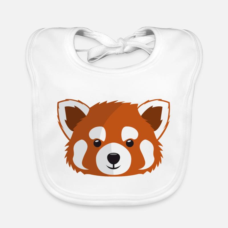 roter Panda / kleiner Panda Baby Bio-Lätzchen
