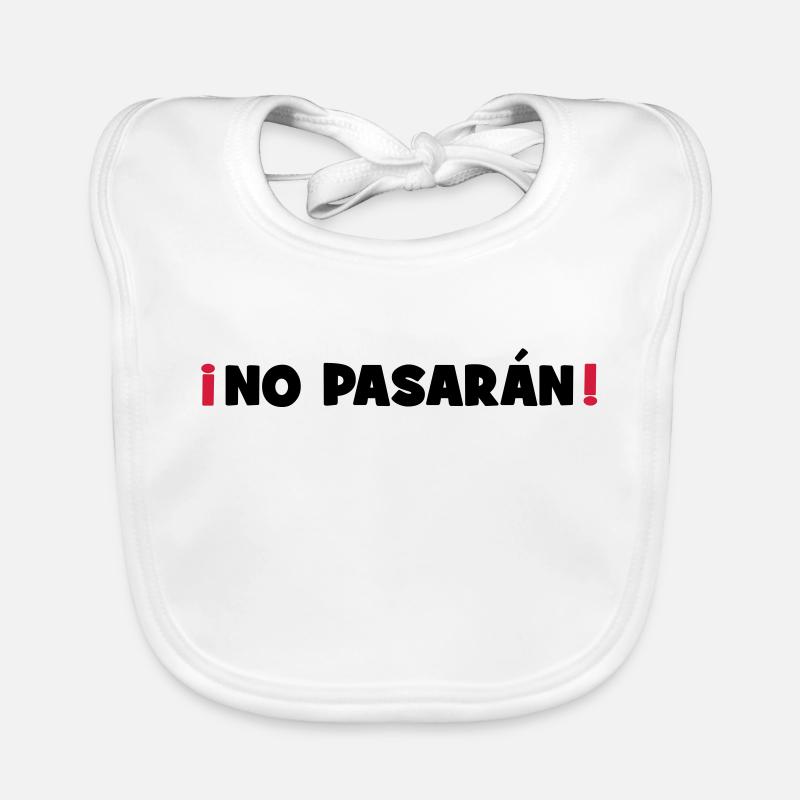 No Pasaran - Sie kommen nicht durch! Baby Bio-Lätzchen