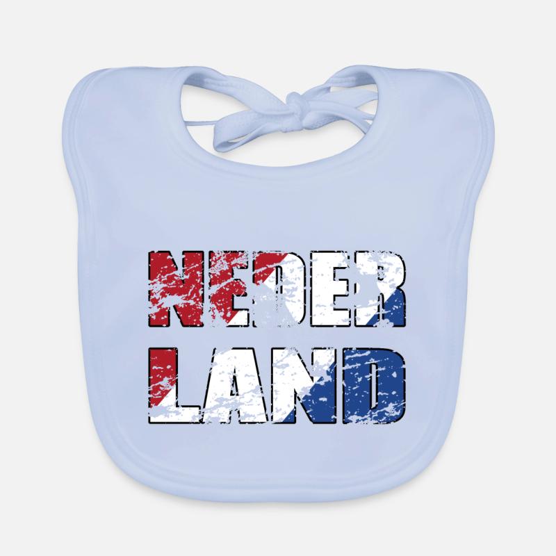 Pays-Bas - drapeau de Hollande Bavoir bio Bébé