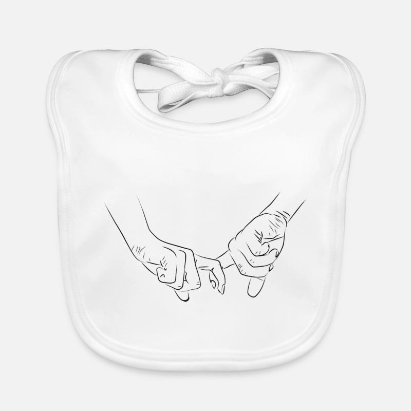 Händchen Halten Pärchen Romantisch Baby Bio-Lätzchen