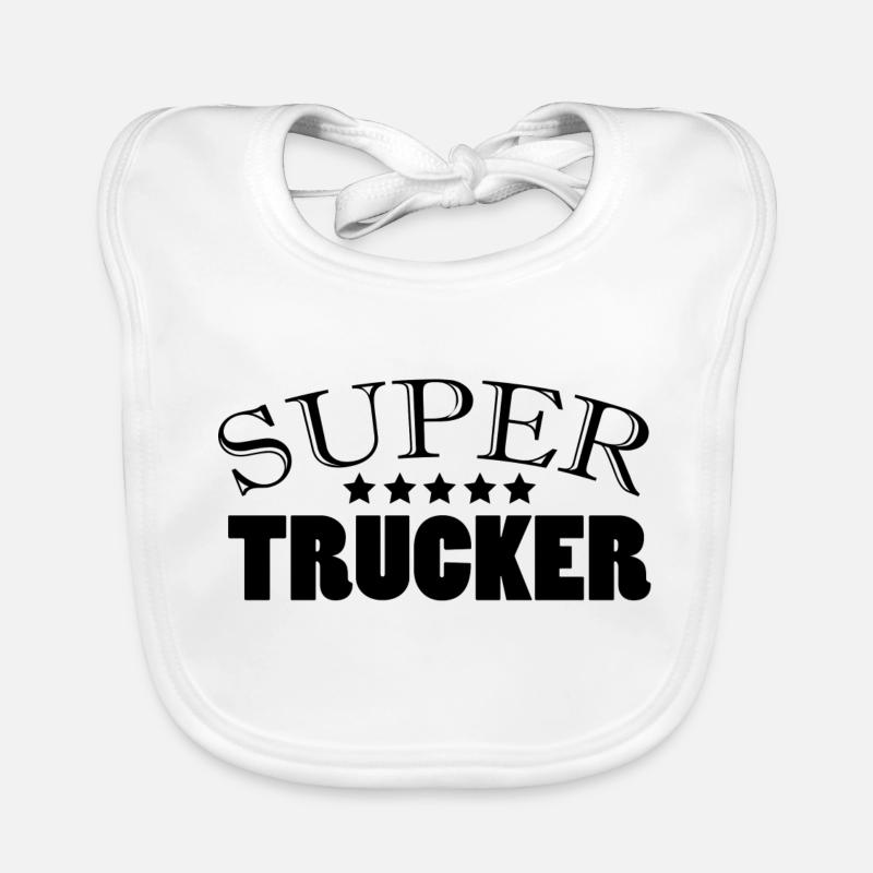 Truck Driver Truck Driver Trucker Gift Idea Organic Baby Bibs